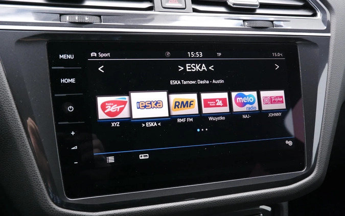 Volkswagen Tiguan cena 139900 przebieg: 99138, rok produkcji 2019 z Miastko małe 352